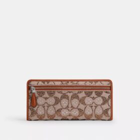 Essential Slim-plånbok i Crystal Signature-jacquard