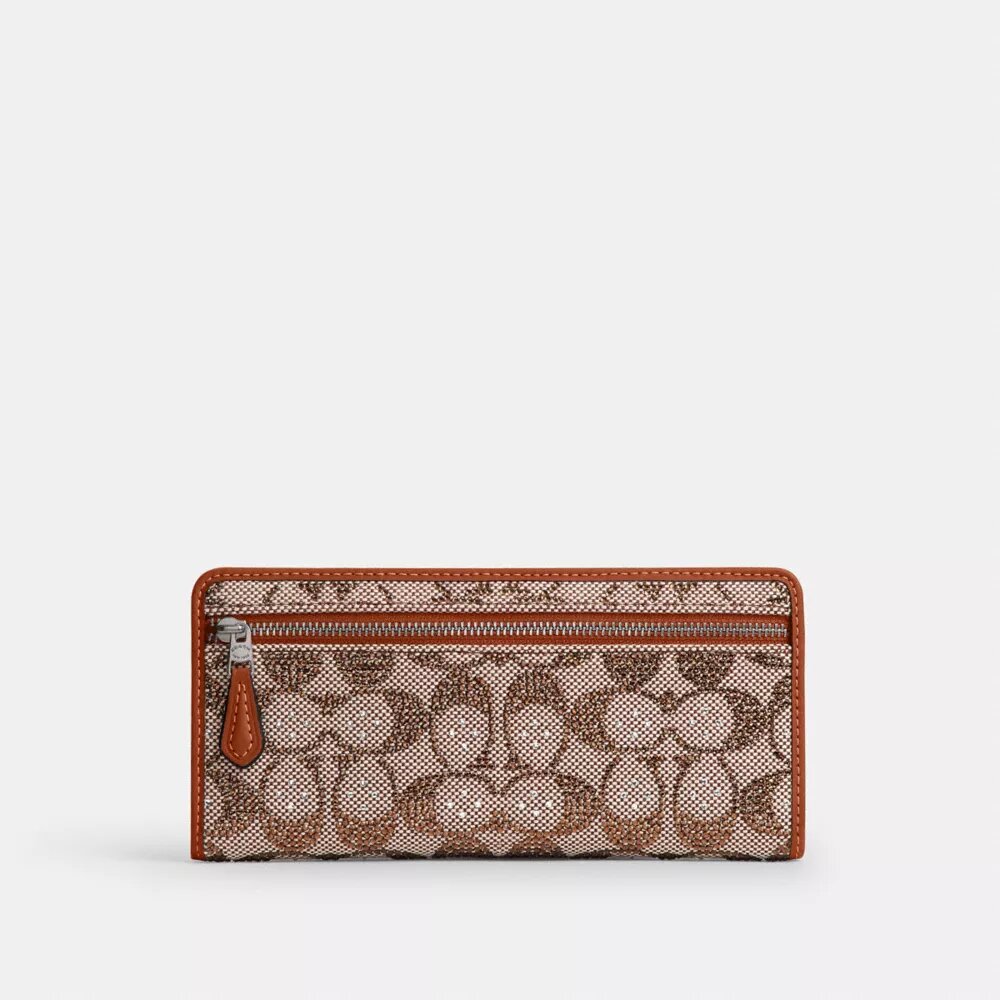 Essential Slim-plånbok i Crystal Signature-jacquard