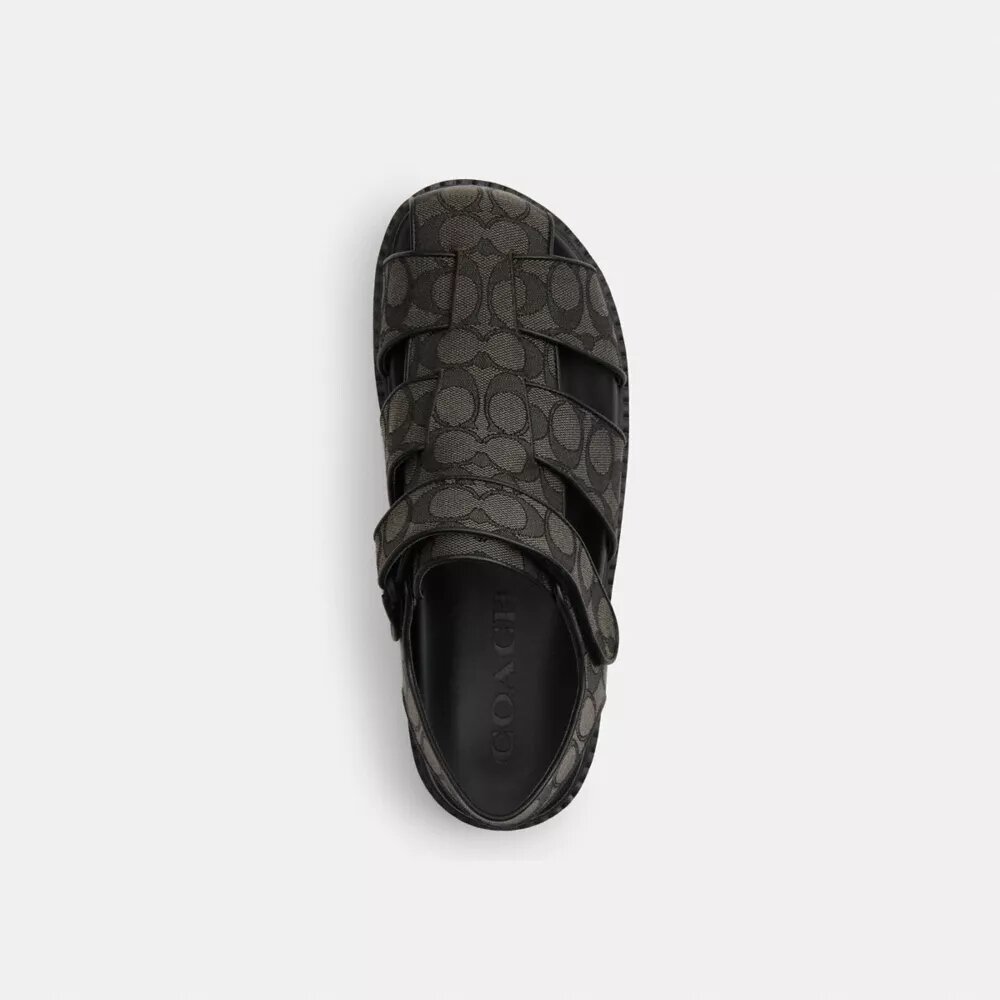 Fiskarsandal i signaturjacquard