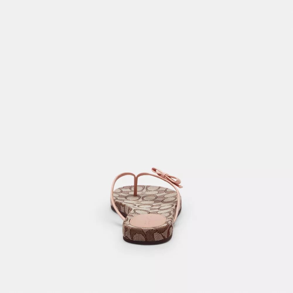 Flip-flops med rosett i Signature Jacquard
