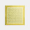 Fyrkantig silkescarf med texturerat signaturmönster