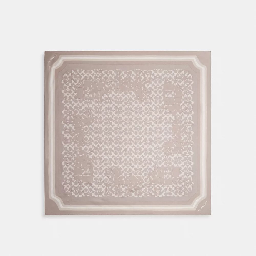 Fyrkantig silkescarf med vårt signaturmönster med Horse and Carriage