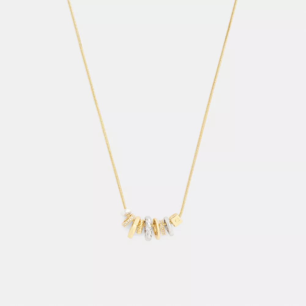 Halsband med blandade rondellhängen