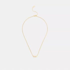 Halsband med kubformad pärl-rondell-hänge