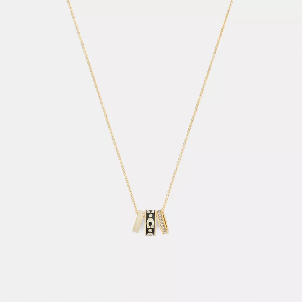Halsband med upprepade C-formade rondeller
