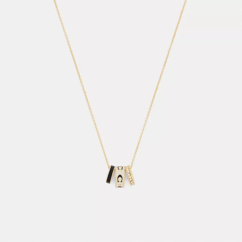 Halsband med upprepade C-formade rondeller