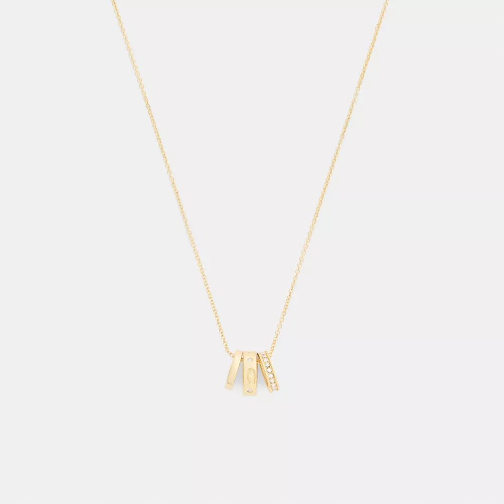Halsband med upprepade C-formade rondeller