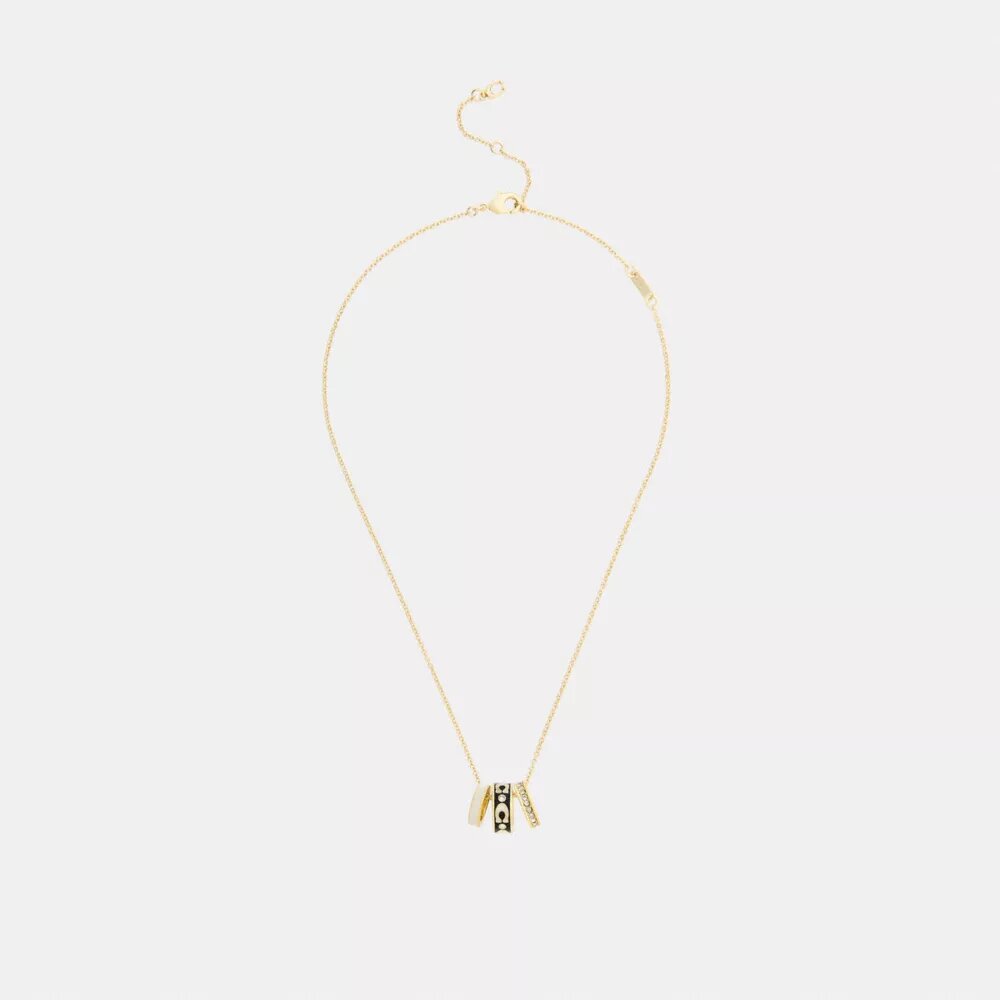 Halsband med upprepade C-formade rondeller