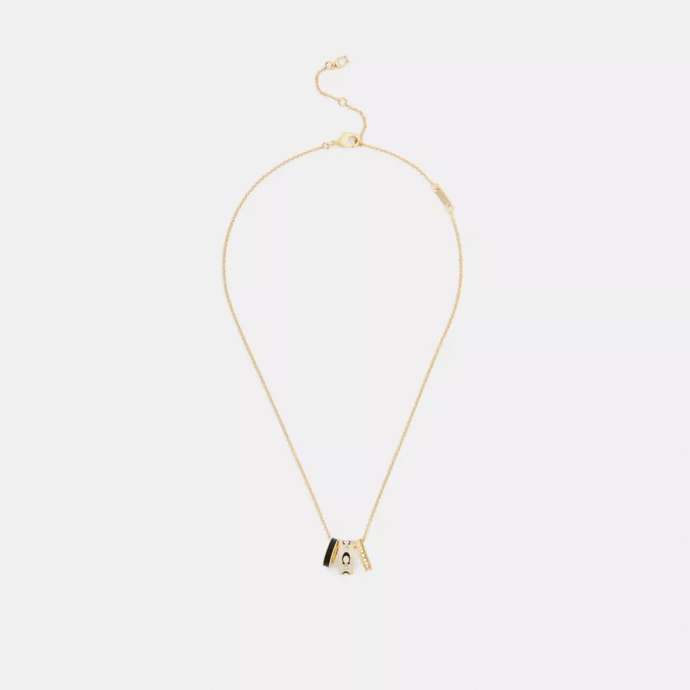 Halsband med upprepade C-formade rondeller