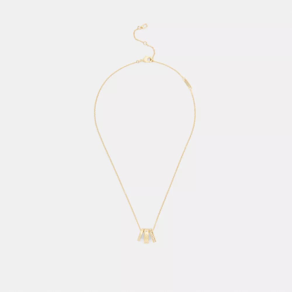Halsband med upprepade C-formade rondeller