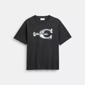 Hardware T-shirt i avslappnad passform av ekologisk bomull