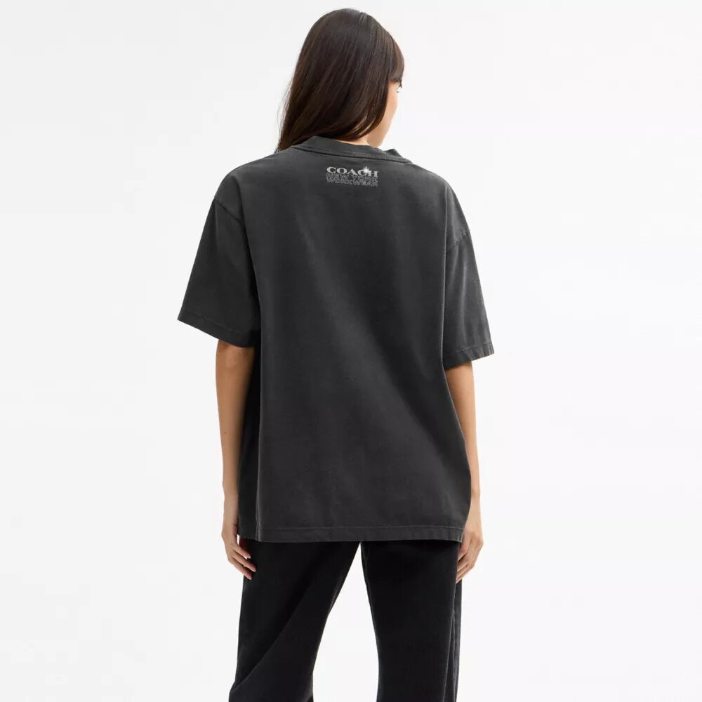 Hardware T-shirt i avslappnad passform av ekologisk bomull