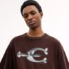 Hardware T-shirt i avslappnad passform av ekologisk bomull
