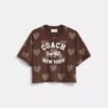 Horse and Carriage-motiv med hjärta – kort T-shirt i ekologisk bomull