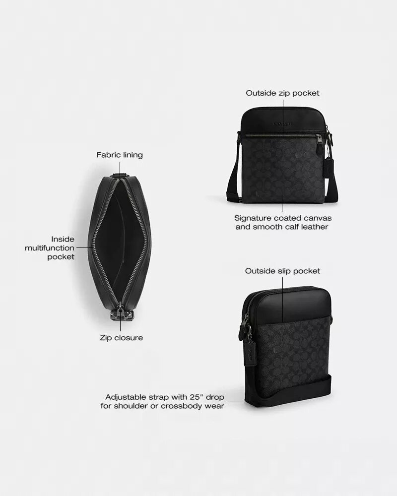 Houston Flight Bag i Signature Canvas