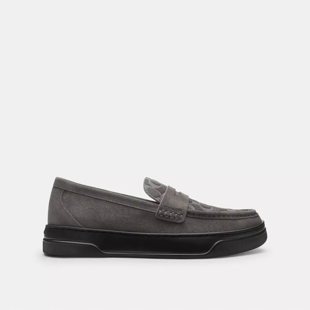 Hybridloafers med signaturmönster