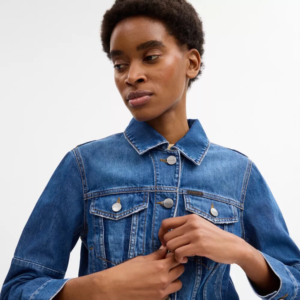 Jackor i krympt denim