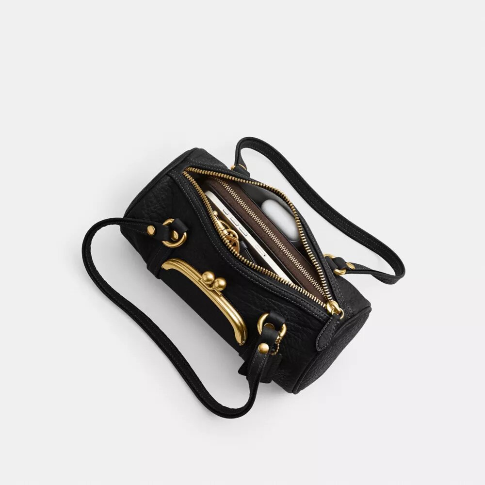 Kisslock Barrel Bag 28