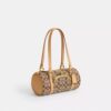 Kisslock Barrel Bag 28 i Signature Jacquard