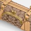 Kisslock Barrel Bag 28 i Signature Jacquard