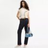 Kisslock Barrel Bag 28 i återanvänt denim