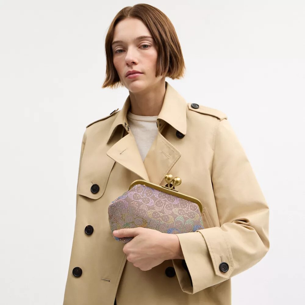 Kisslock Frame Bag 16 i Crystal Signature Jacquard