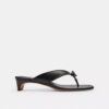 Kitten heel-sandal med rosett