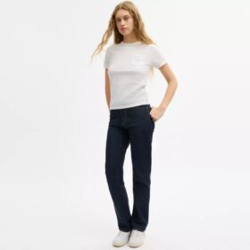 Kortärmad T-shirt med ficka i ekologisk bomull