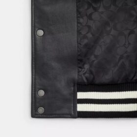 Läderjackor i varsity-stil