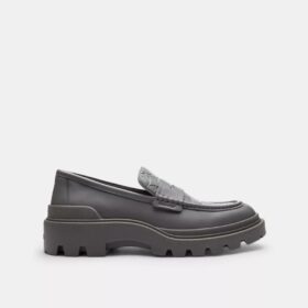 Loafers med signaturmönster