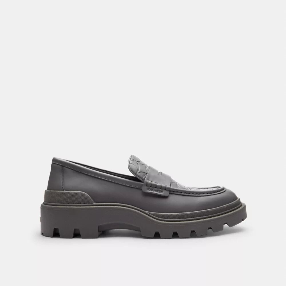 Loafers med signaturmönster