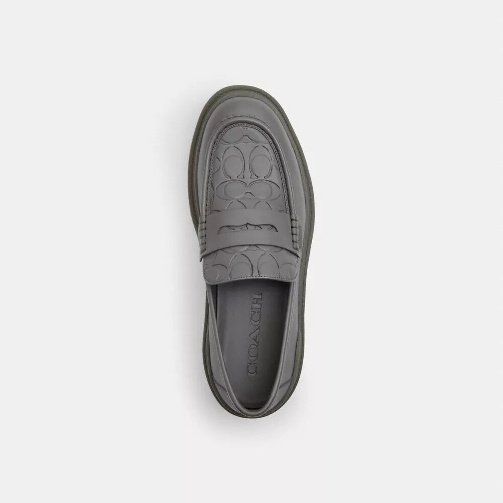Loafers med signaturmönster