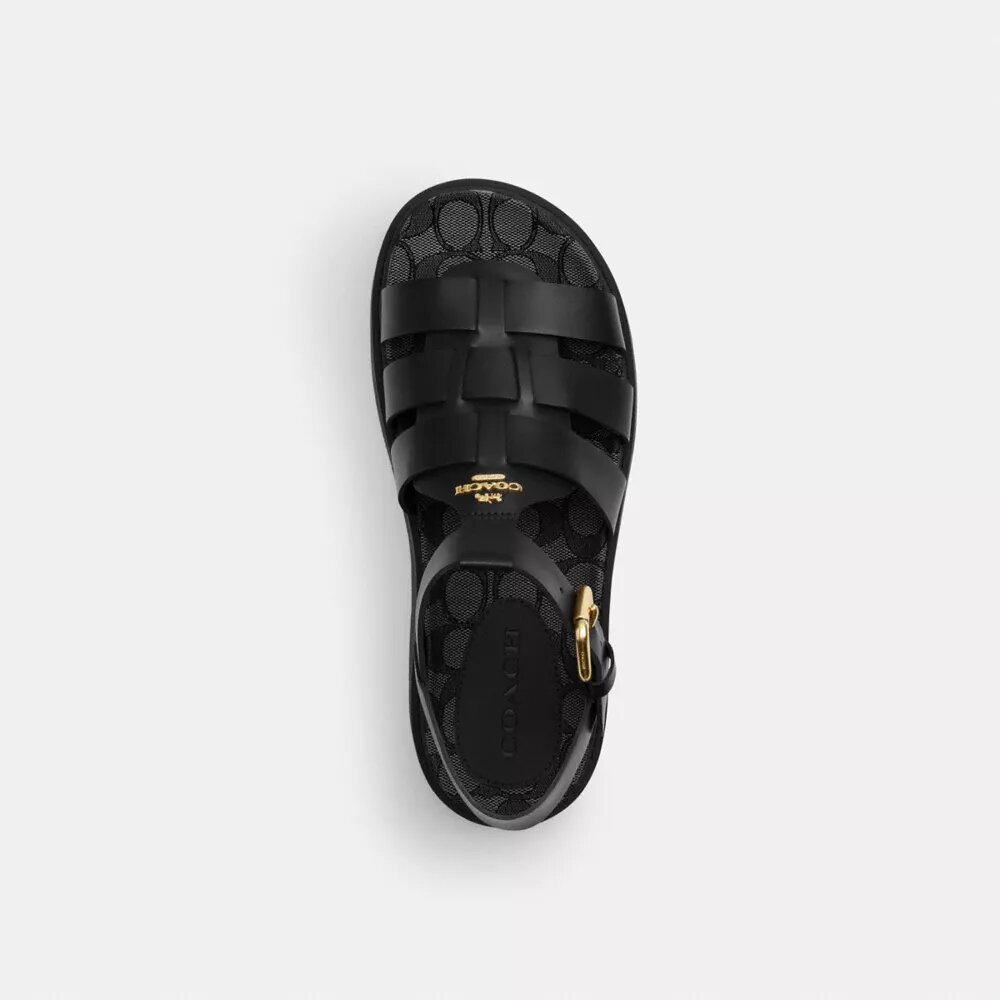 Lucy Lug Sandaletter i signaturjacquard