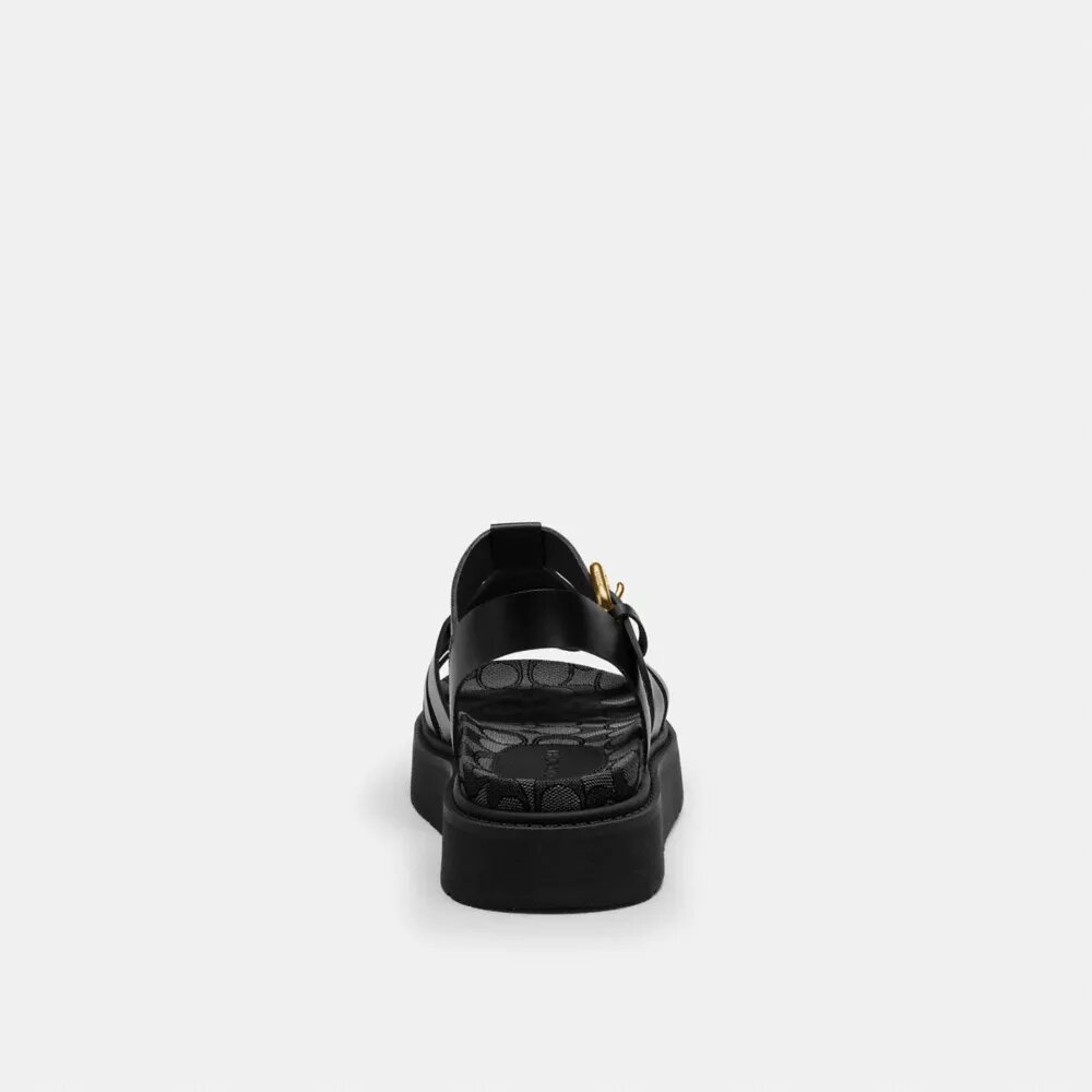Lucy Lug Sandaletter i signaturjacquard