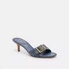 Margot-sandaler i Crystal Signature-denim