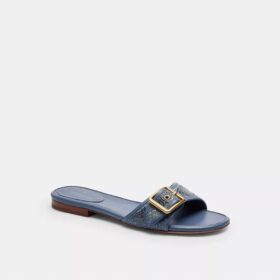 Margot-sandaler i Crystal Signature Denim