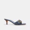 Margot-sandaler i Crystal Signature-denim