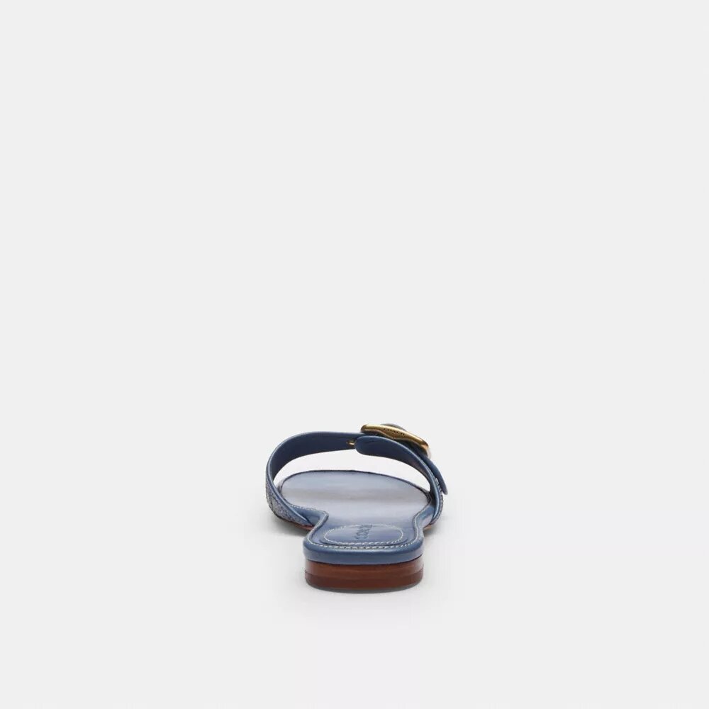 Margot-sandaler i Crystal Signature Denim