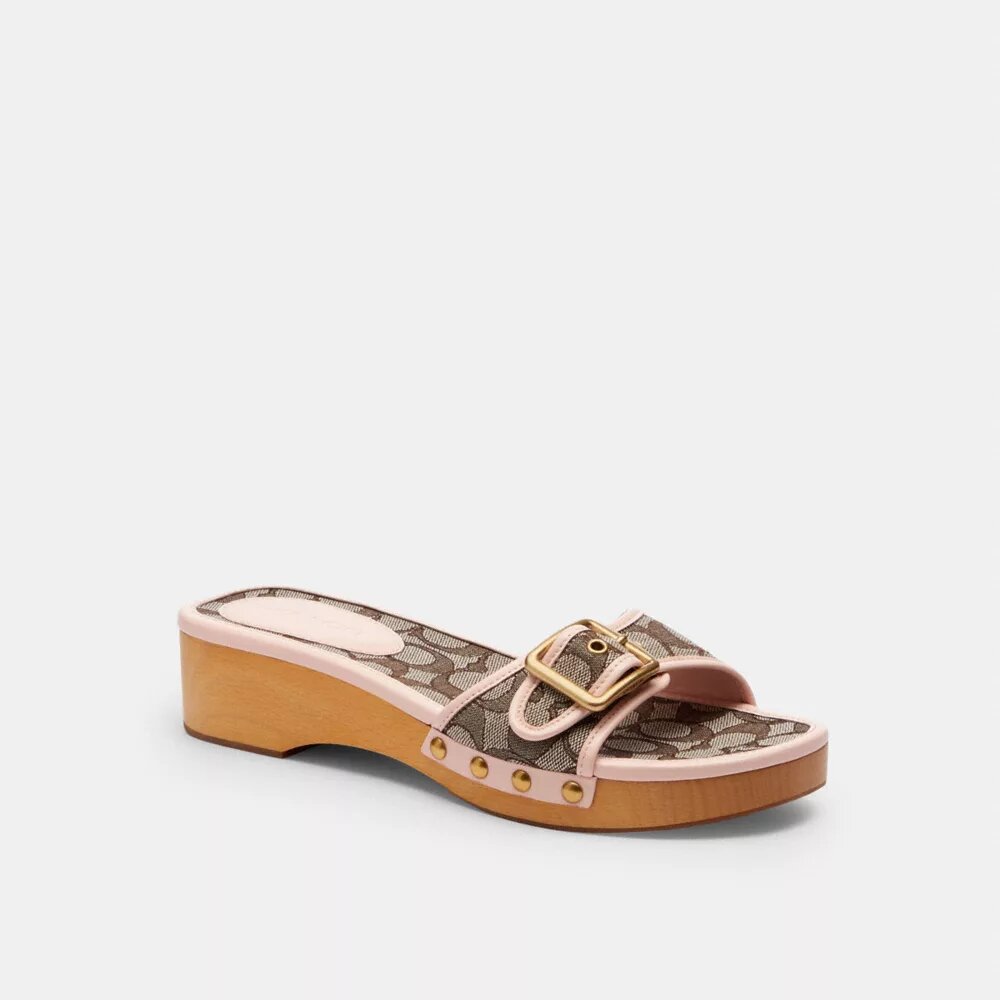Margot-sandaler i signaturjacquard