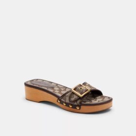Margot-sandaler i signaturjacquard