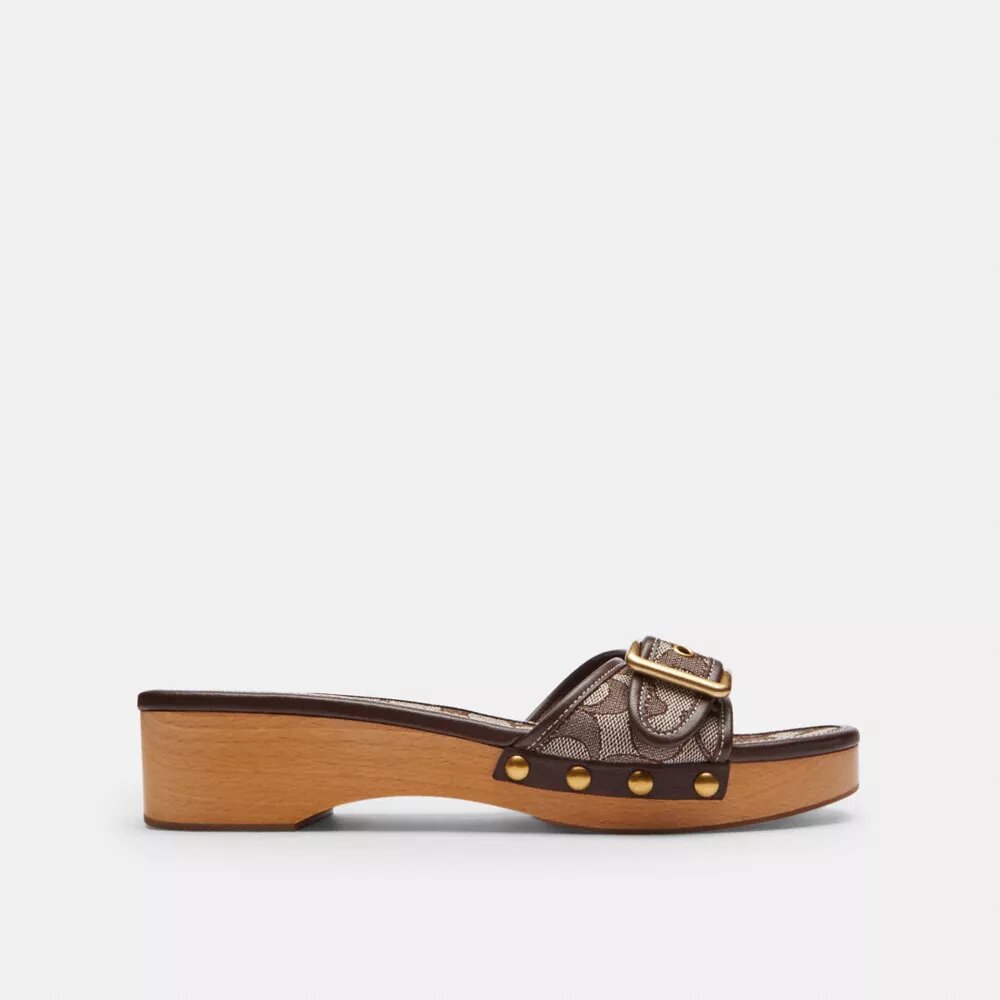 Margot-sandaler i signaturjacquard
