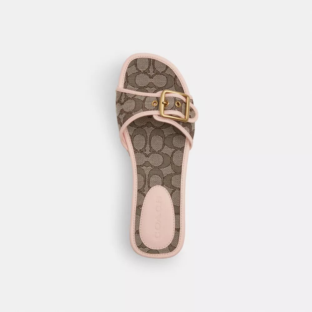 Margot-sandaler i signaturjacquard