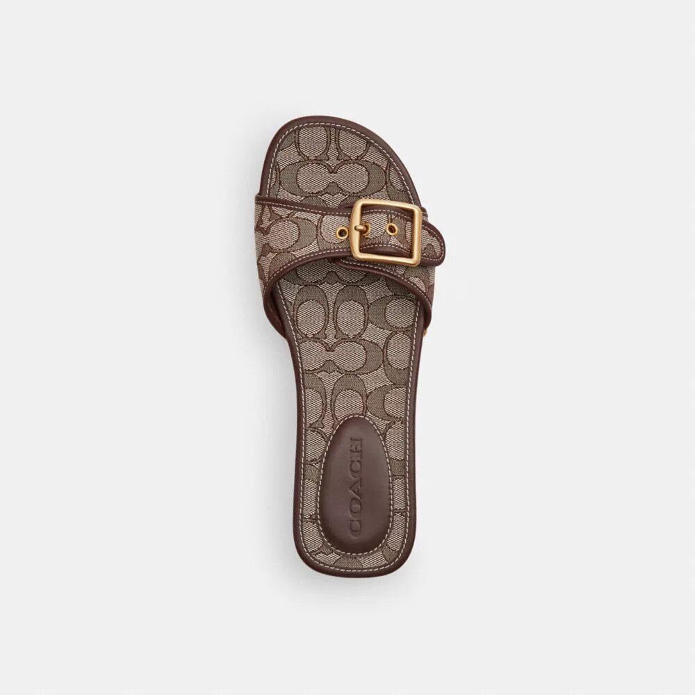 Margot-sandaler i signaturjacquard