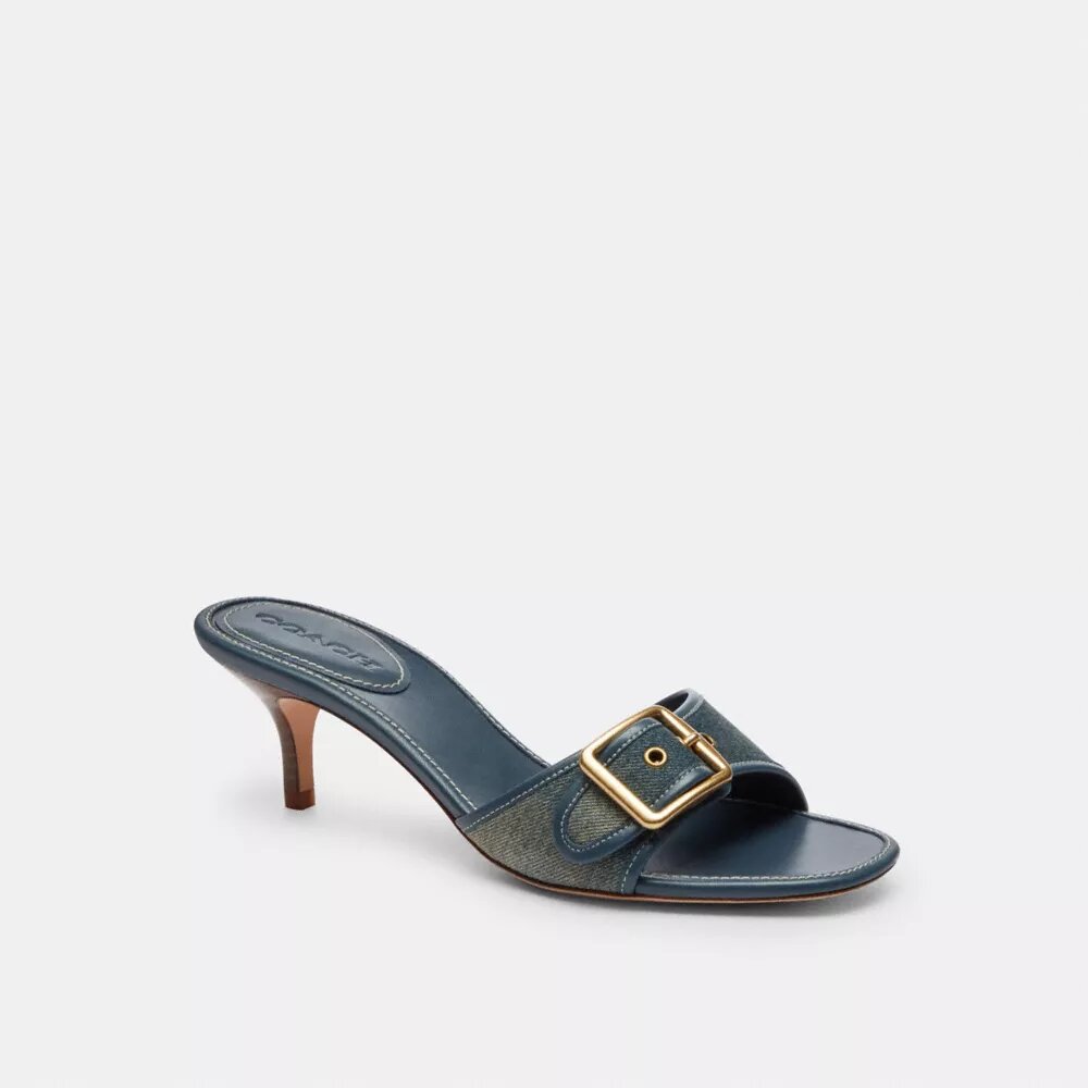 Margot-sandaler i sliten denim