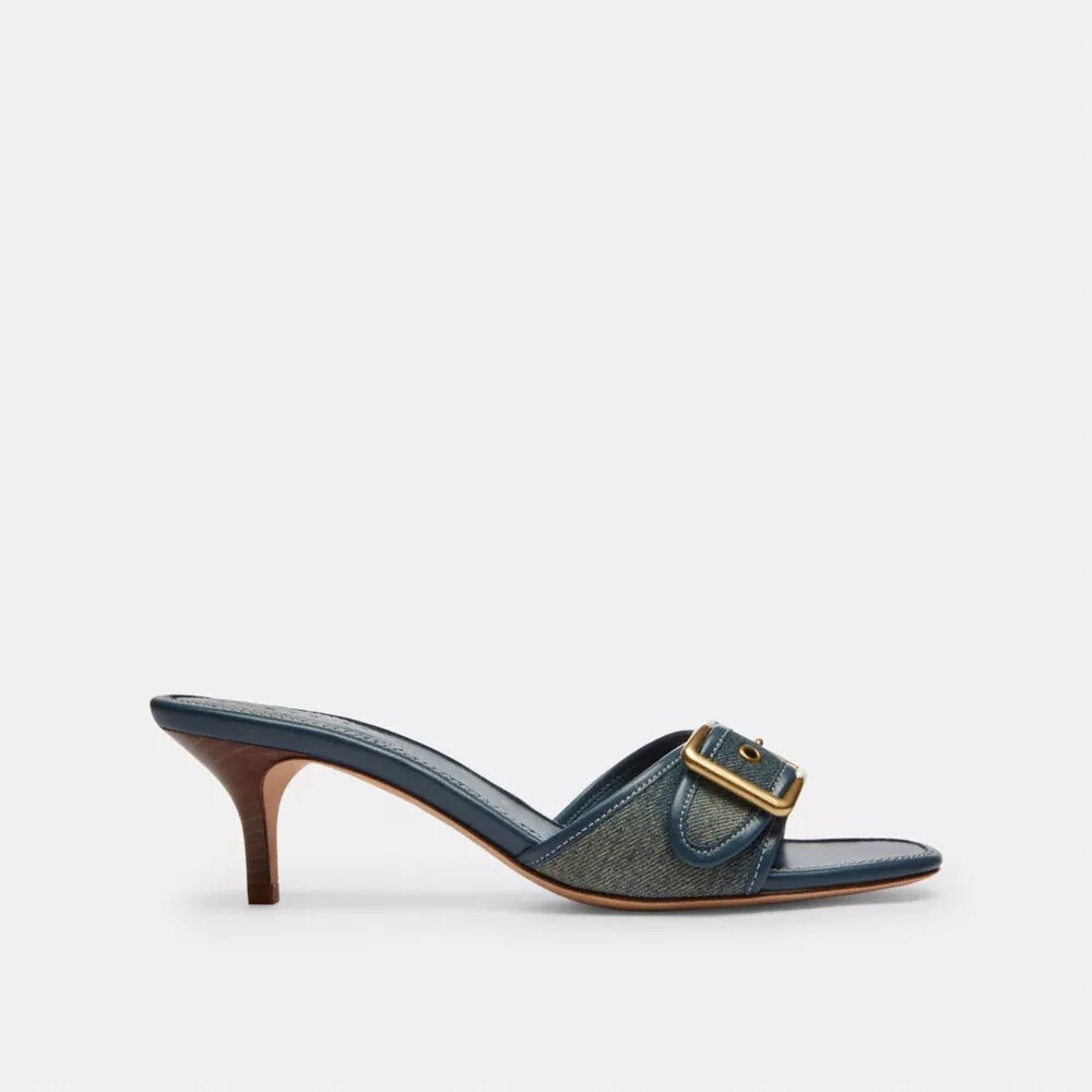 Margot-sandaler i sliten denim