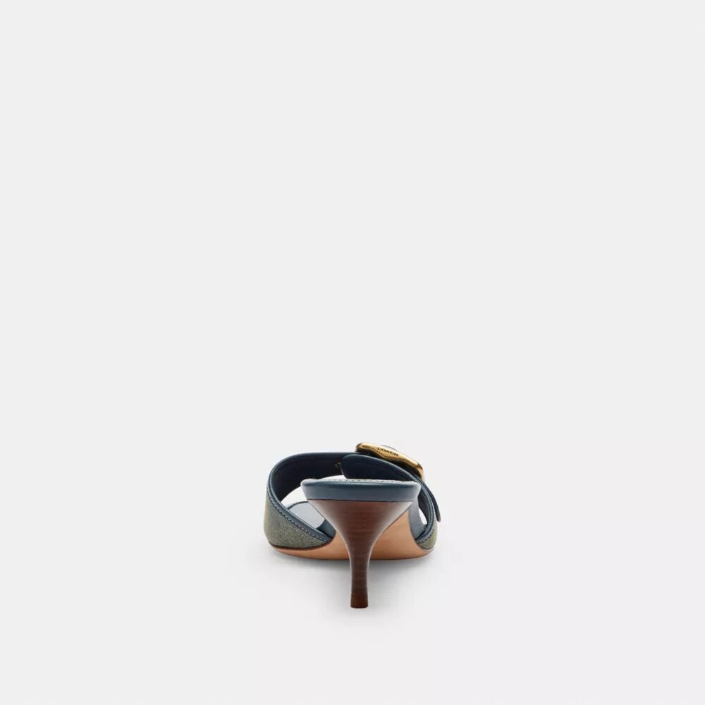 Margot-sandaler i sliten denim