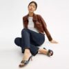 Margot-sandaler i sliten denim