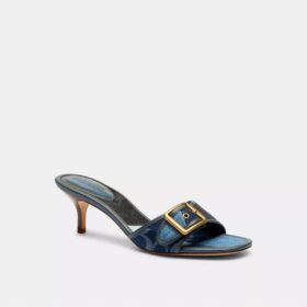 Margot-sandaler med vårt karakteristiska denim-patchwork