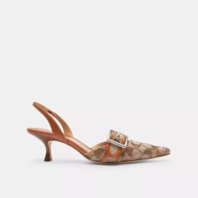 Margot-slingbacks i Crystal Signature Jacquard