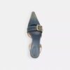 Margot-slingbacks i sliten denim